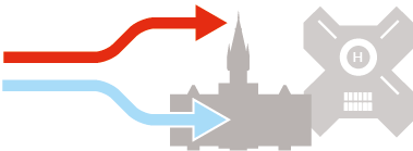 Public sector heatpump icon