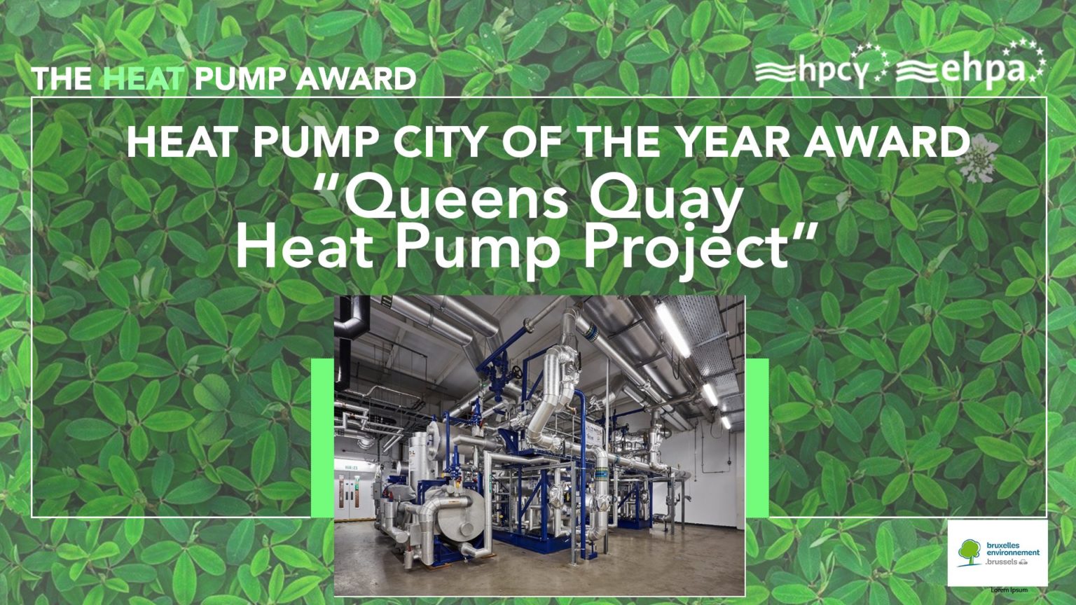 Heat Pump City of the Year Award banner